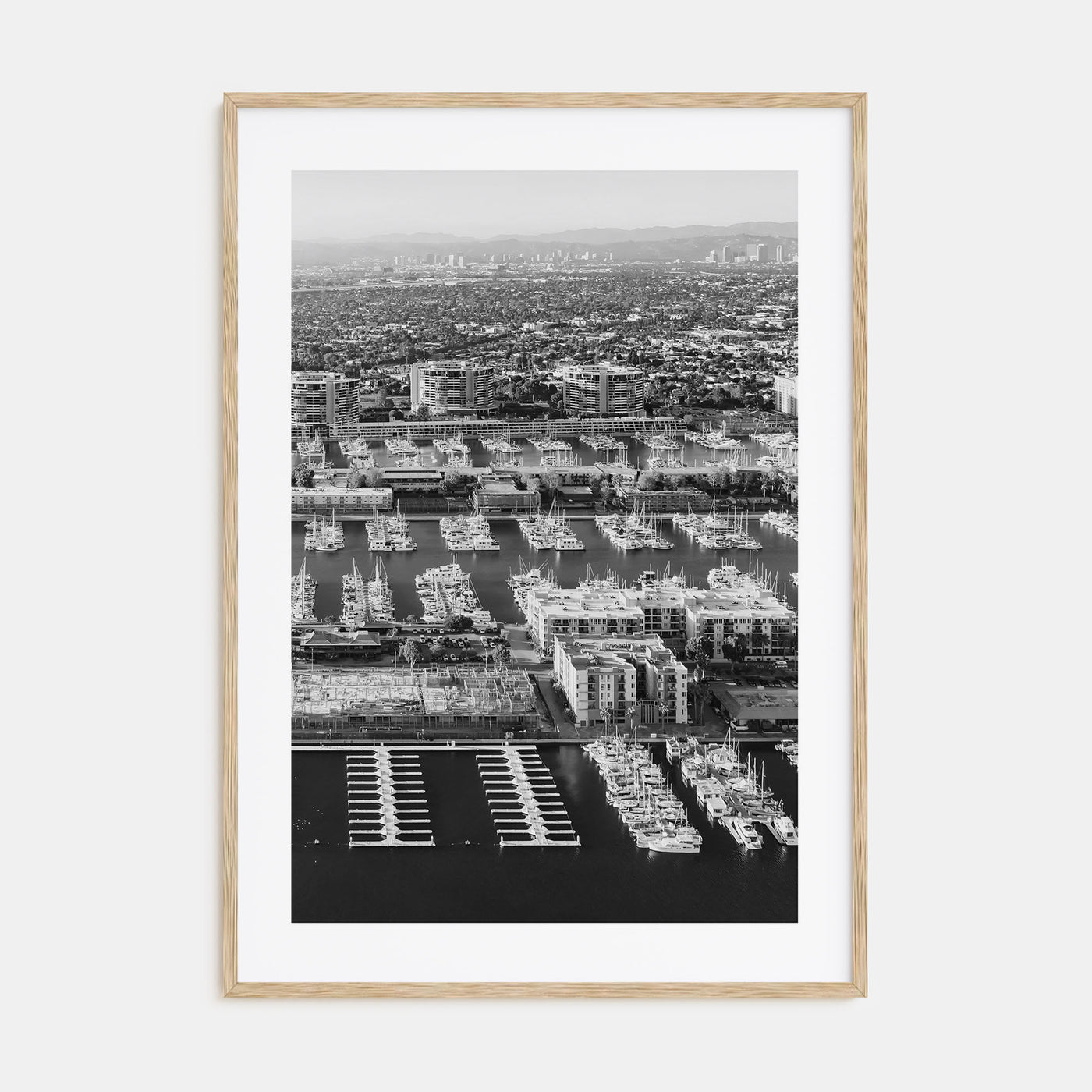 Marina Del Rey Photo B&W No 1 Poster