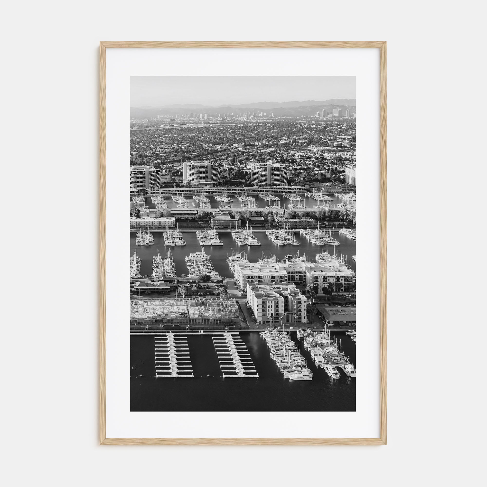 Marina Del Rey Photo B&W No 1 Poster