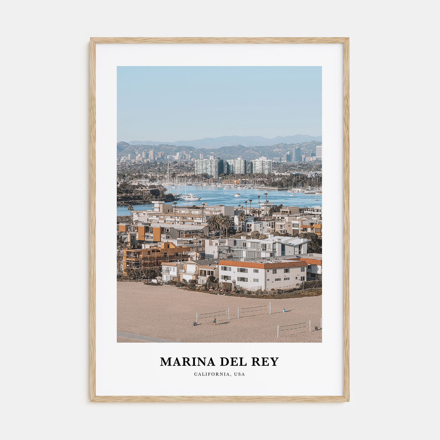 Marina Del Rey Portrait Color Poster