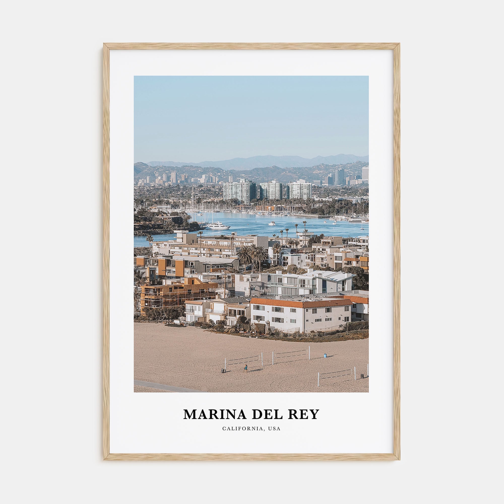 Marina Del Rey Portrait Color Poster