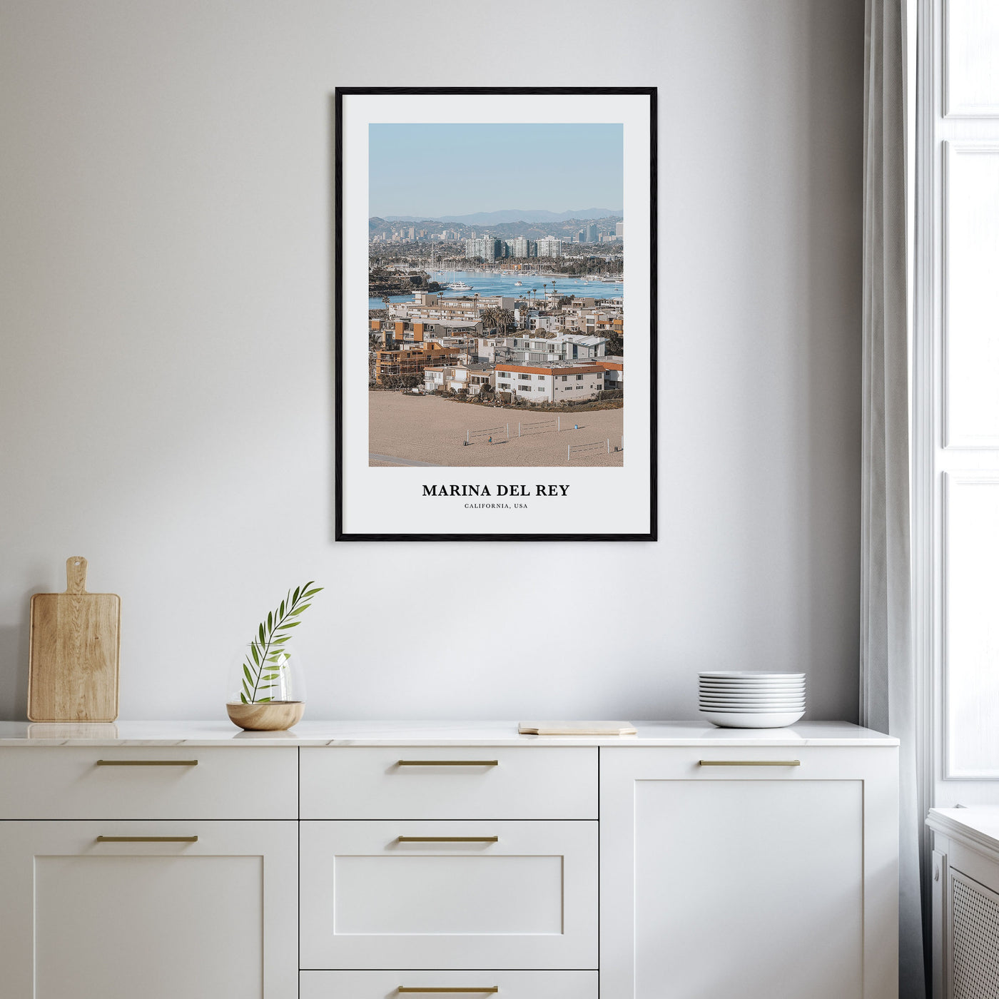 Marina Del Rey Portrait Color Poster
