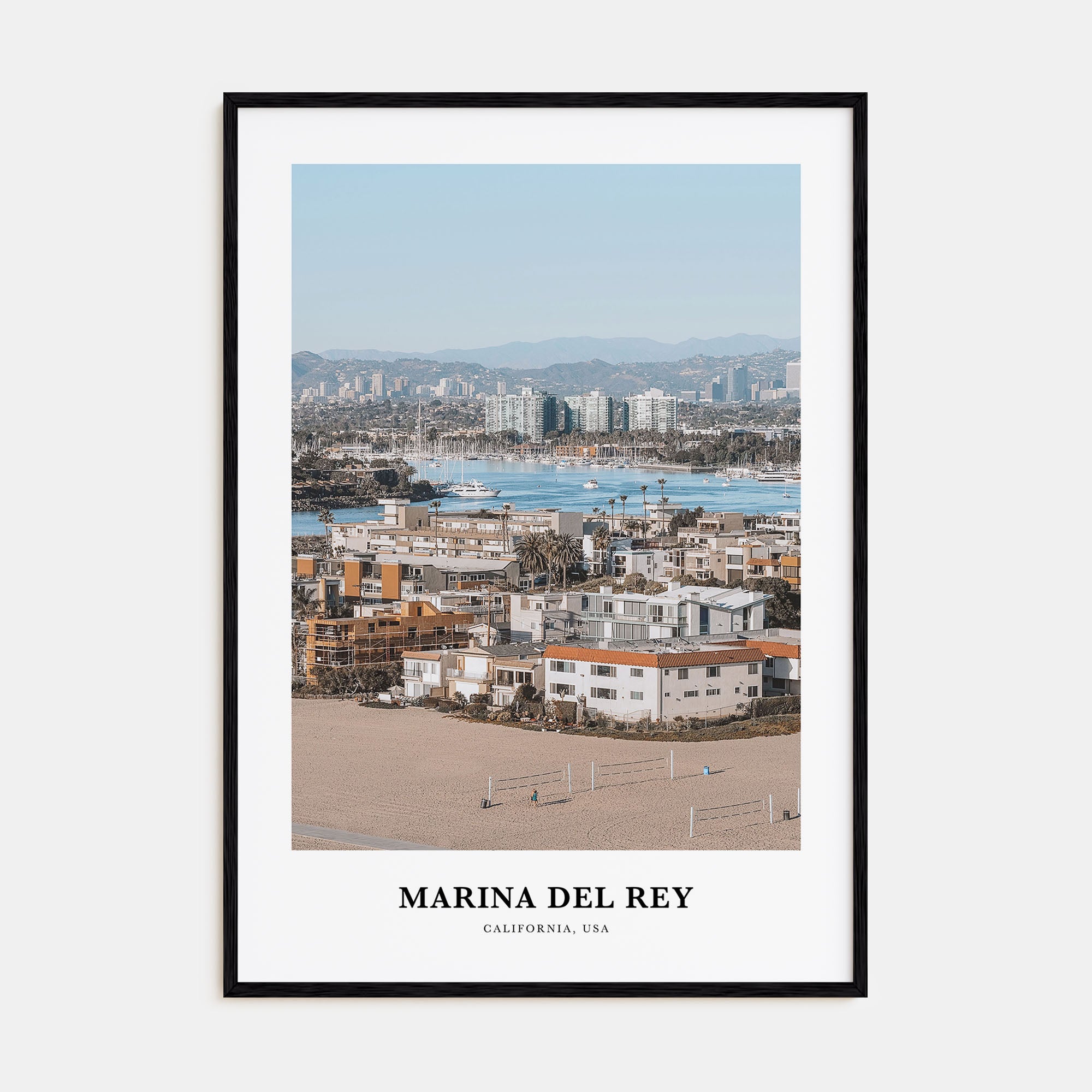 Marina Del Rey Portrait Color Poster