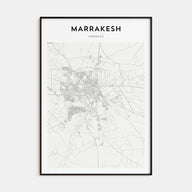 Marrakesh Map Portrait Poster