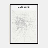 Marrakesh Map Portrait Poster