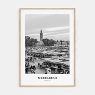 Marrakesh Portrait B&W Poster
