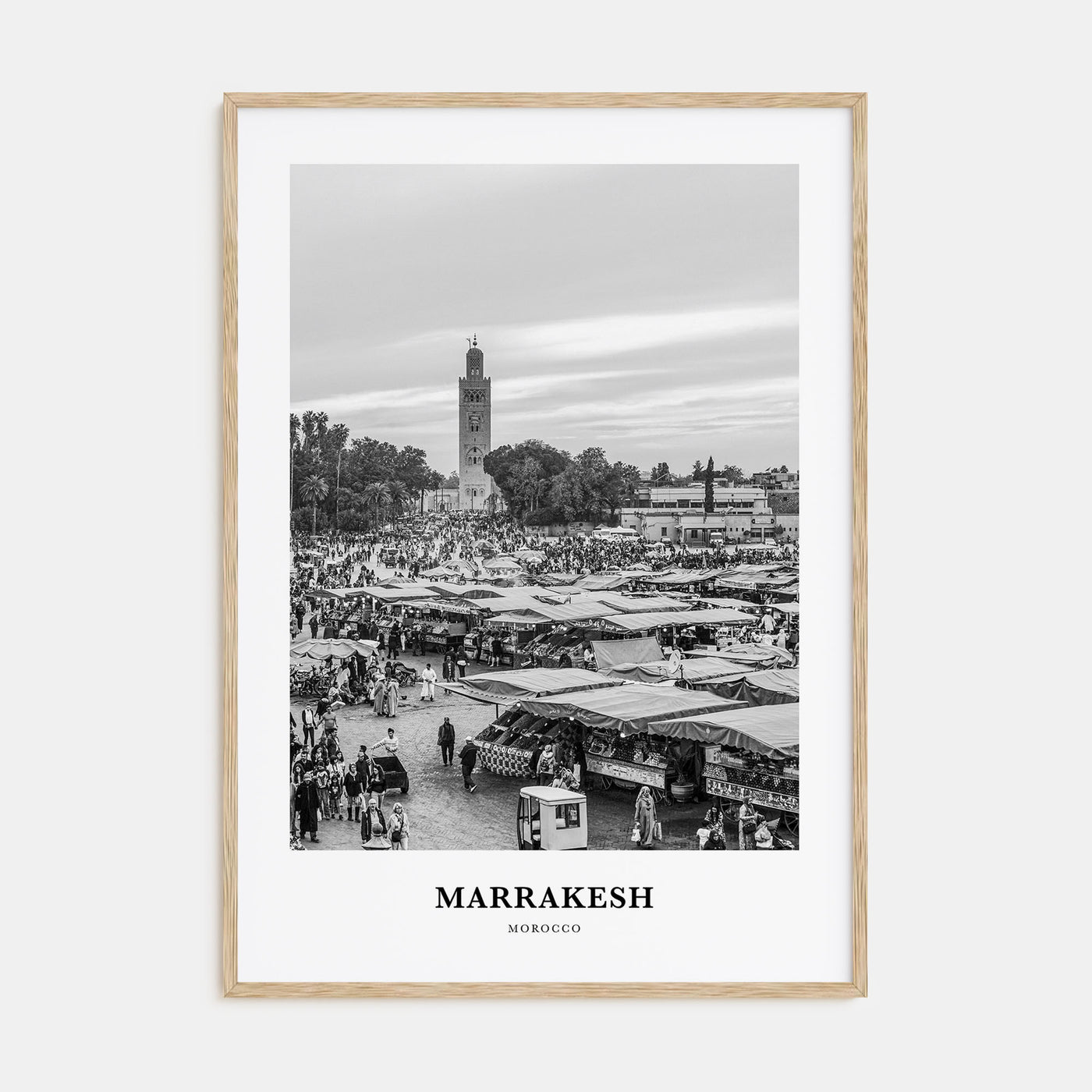 Marrakesh Portrait B&W Poster