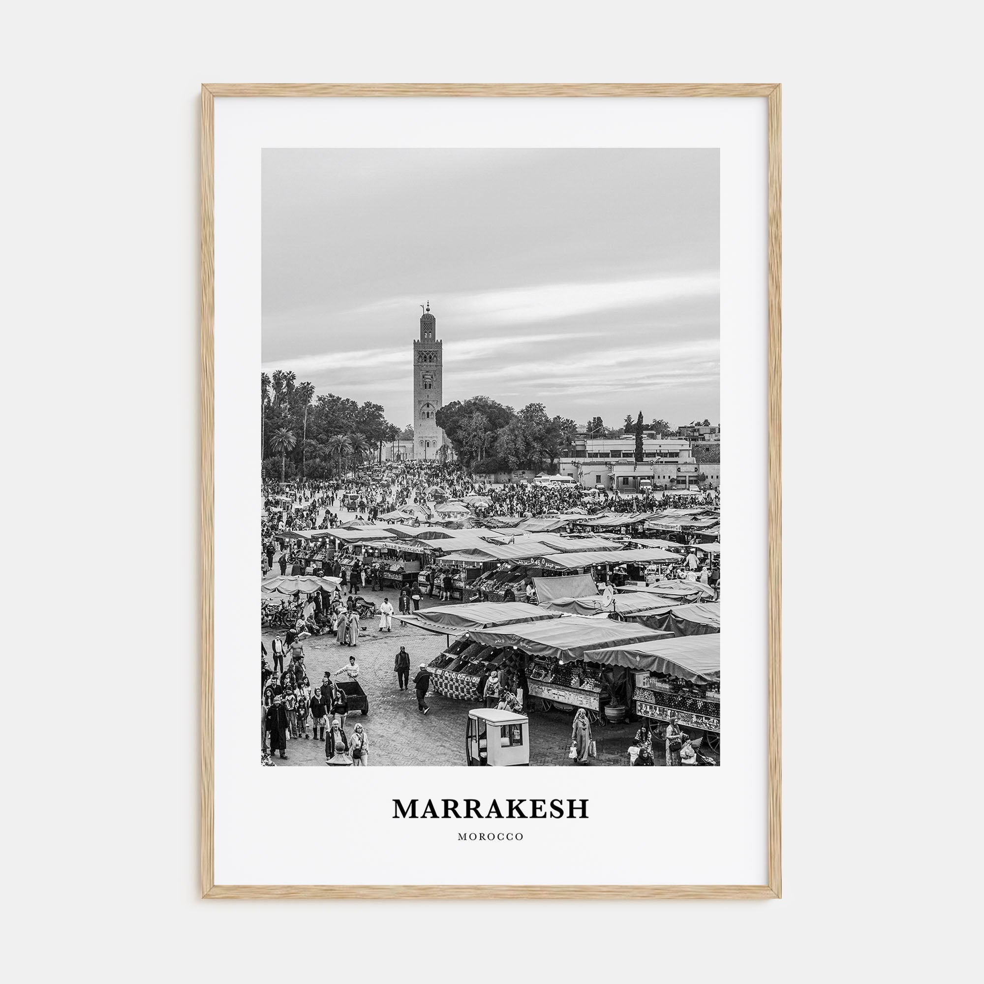 Marrakesh Portrait B&W Poster