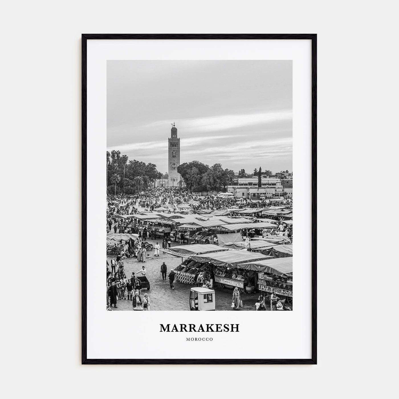Marrakesh Portrait B&W Poster