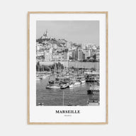 Marseille Portrait B&W Poster