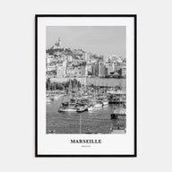 Marseille Portrait B&W Poster