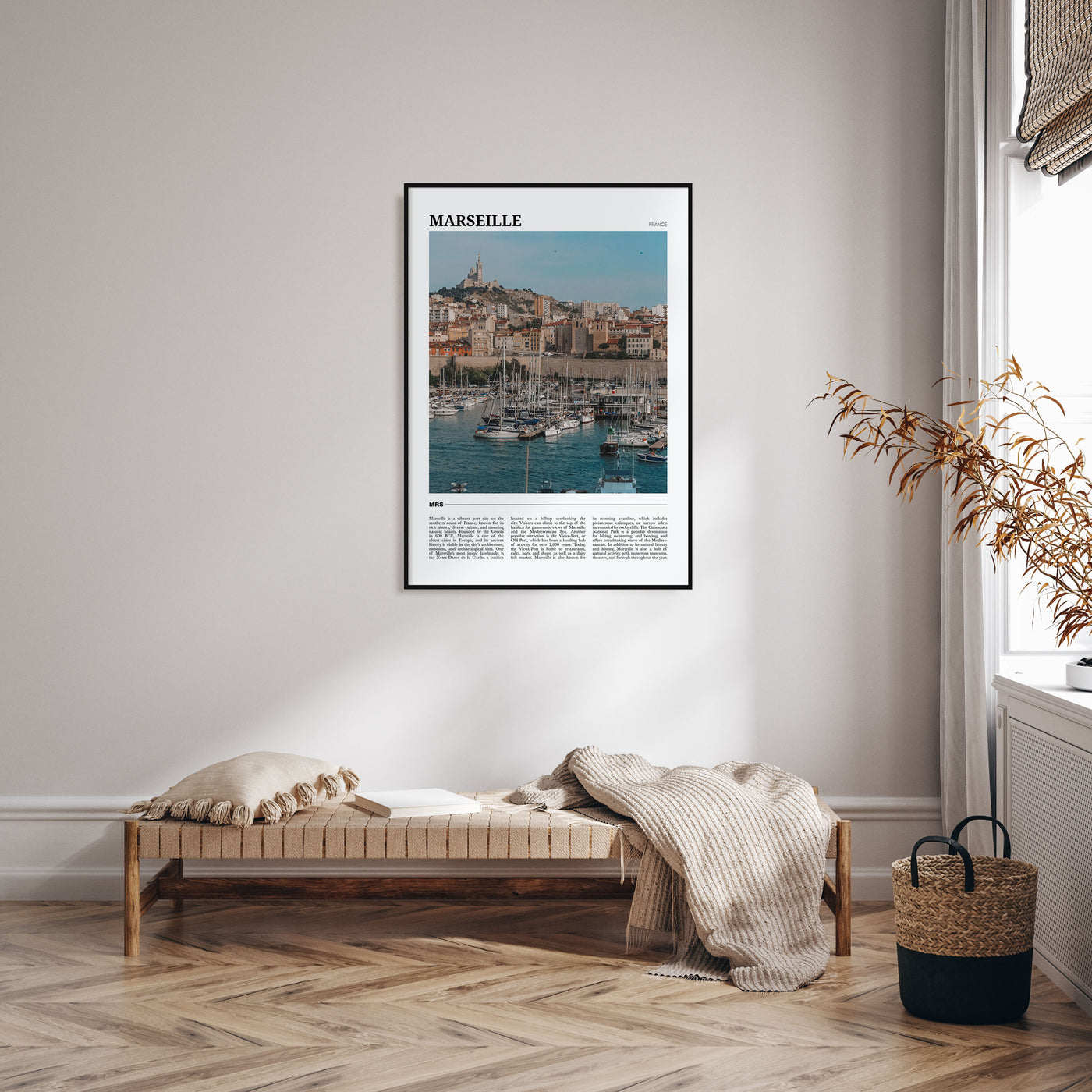Marseille Travel Color Poster