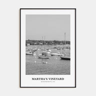 Martha's Vineyard Portrait B&W Poster