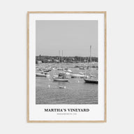 Martha's Vineyard Portrait B&W Poster