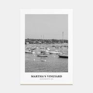 Martha's Vineyard Portrait B&W Poster