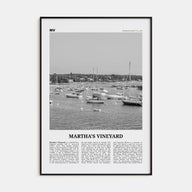 Martha's Vineyard Travel B&W Poster