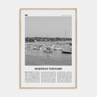 Martha's Vineyard Travel B&W Poster