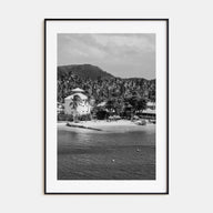 Martinique Photo B&W Poster