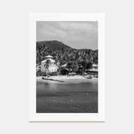Martinique Photo B&W Poster