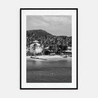 Martinique Photo B&W Poster