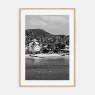 Martinique Photo B&W Poster