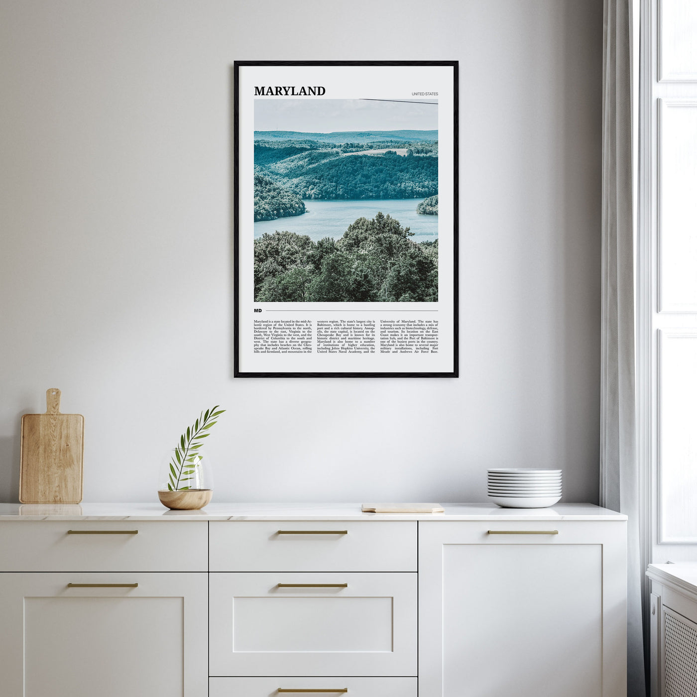 Maryland Travel Color Poster