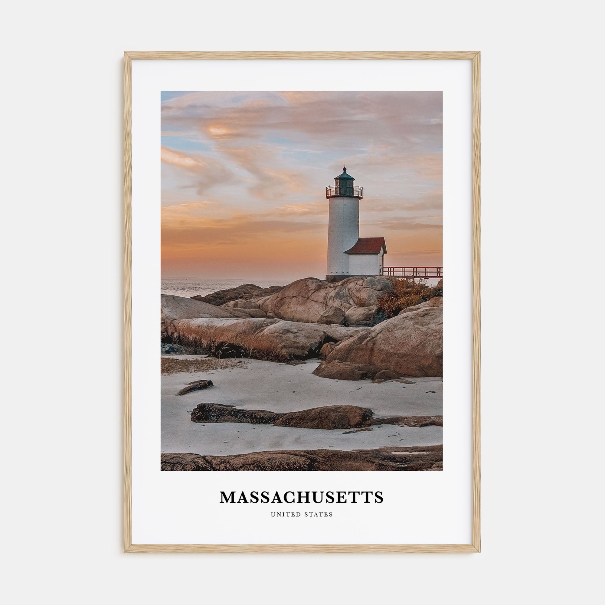 Massachusetts Portrait Color Poster