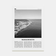 Massachusetts Travel B&W No 1 Poster