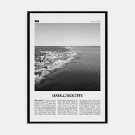 Massachusetts Travel B&W No 1 Poster