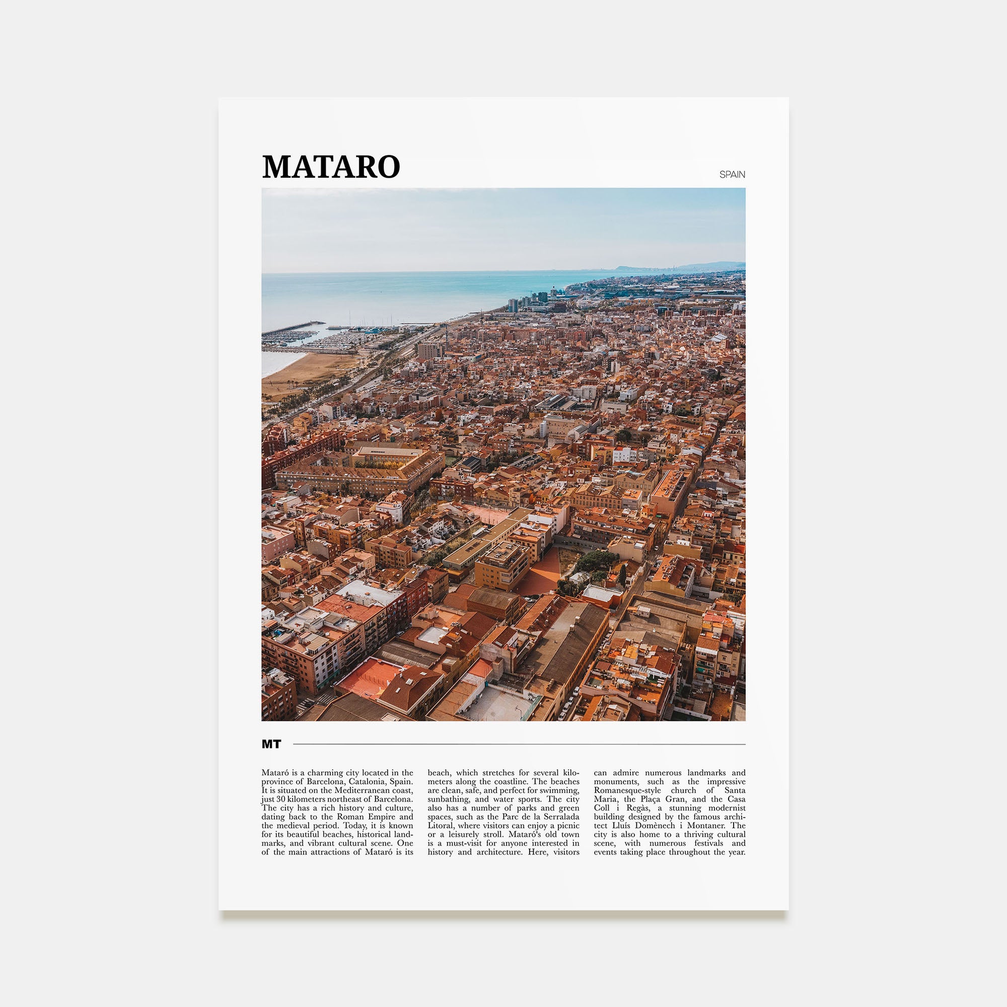 Mataro Travel Color Poster