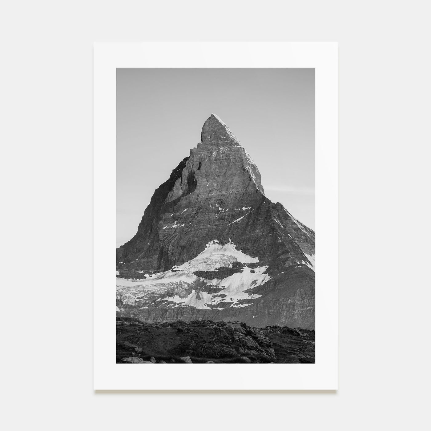 Matterhorn Photo B&W Poster