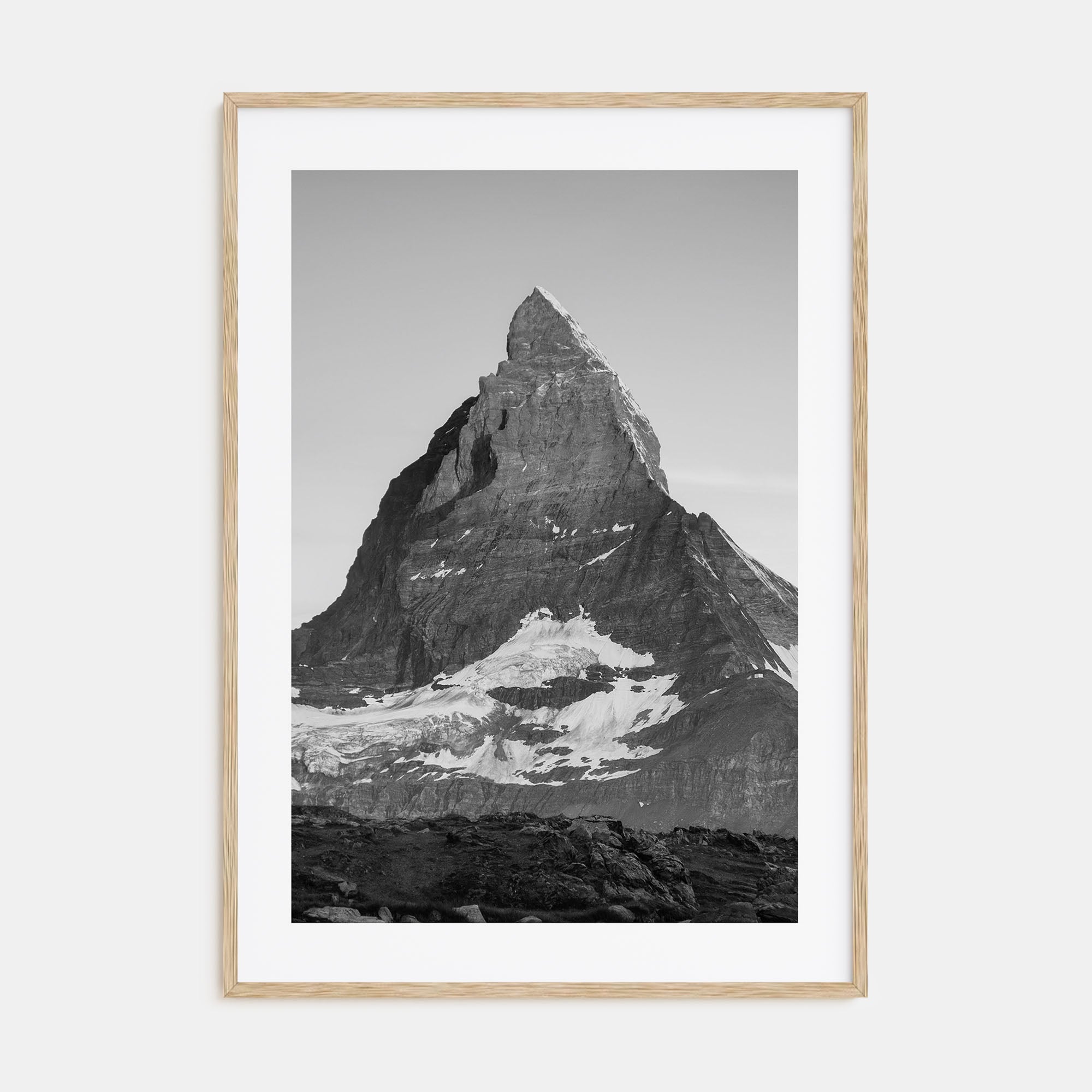 Matterhorn Photo B&W Poster