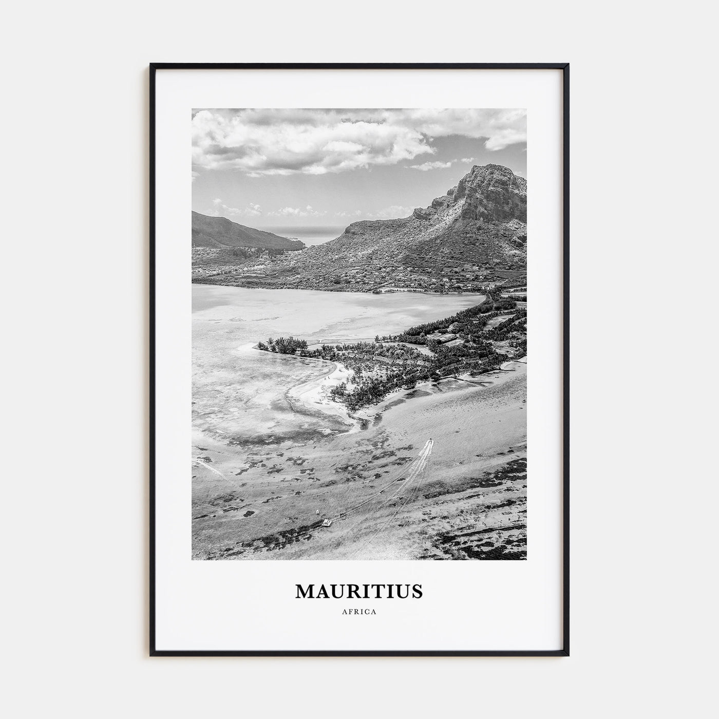 Mauritius Portrait B&W Poster