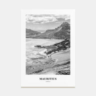 Mauritius Portrait B&W Poster