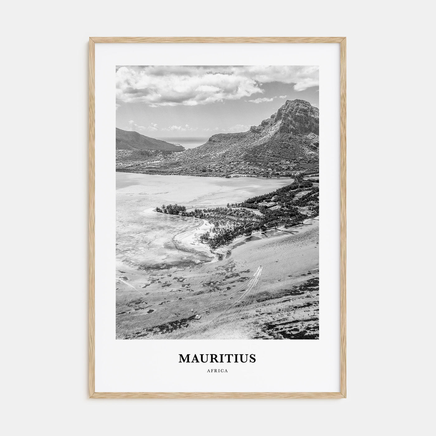 Mauritius Portrait B&W Poster