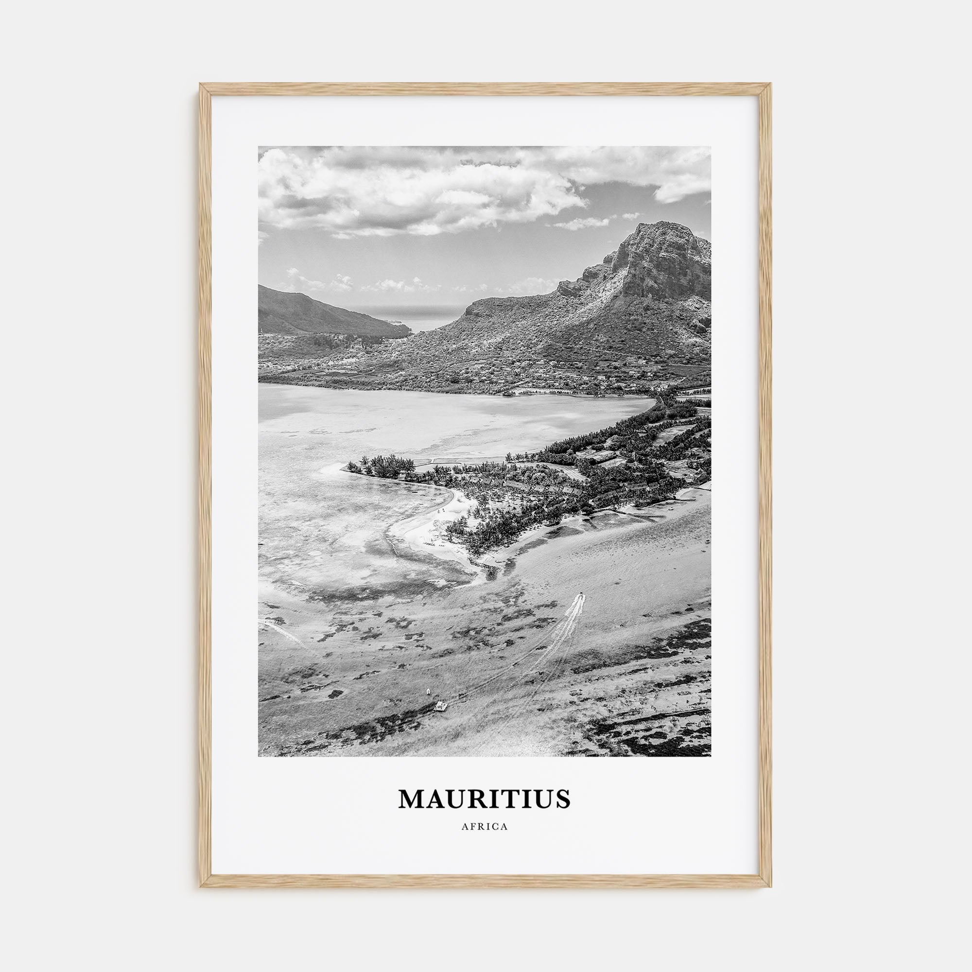 Mauritius Portrait B&W Poster