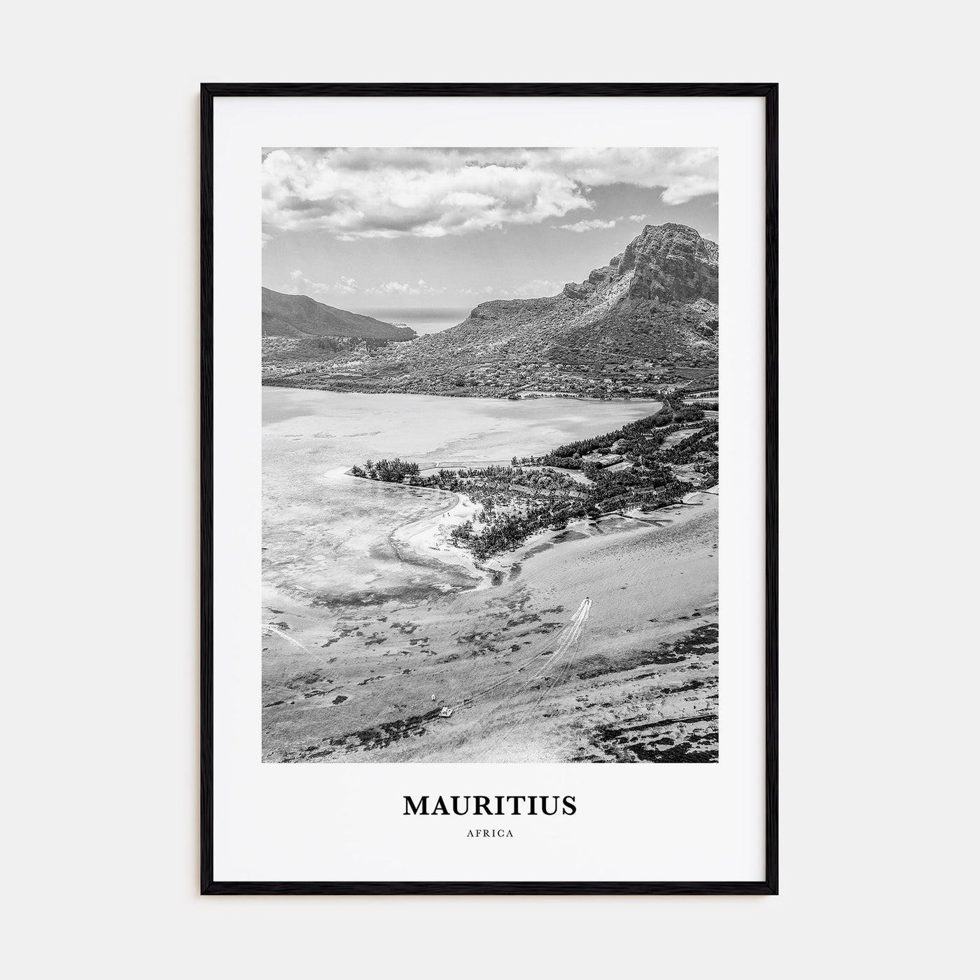 Mauritius Portrait B&W Poster
