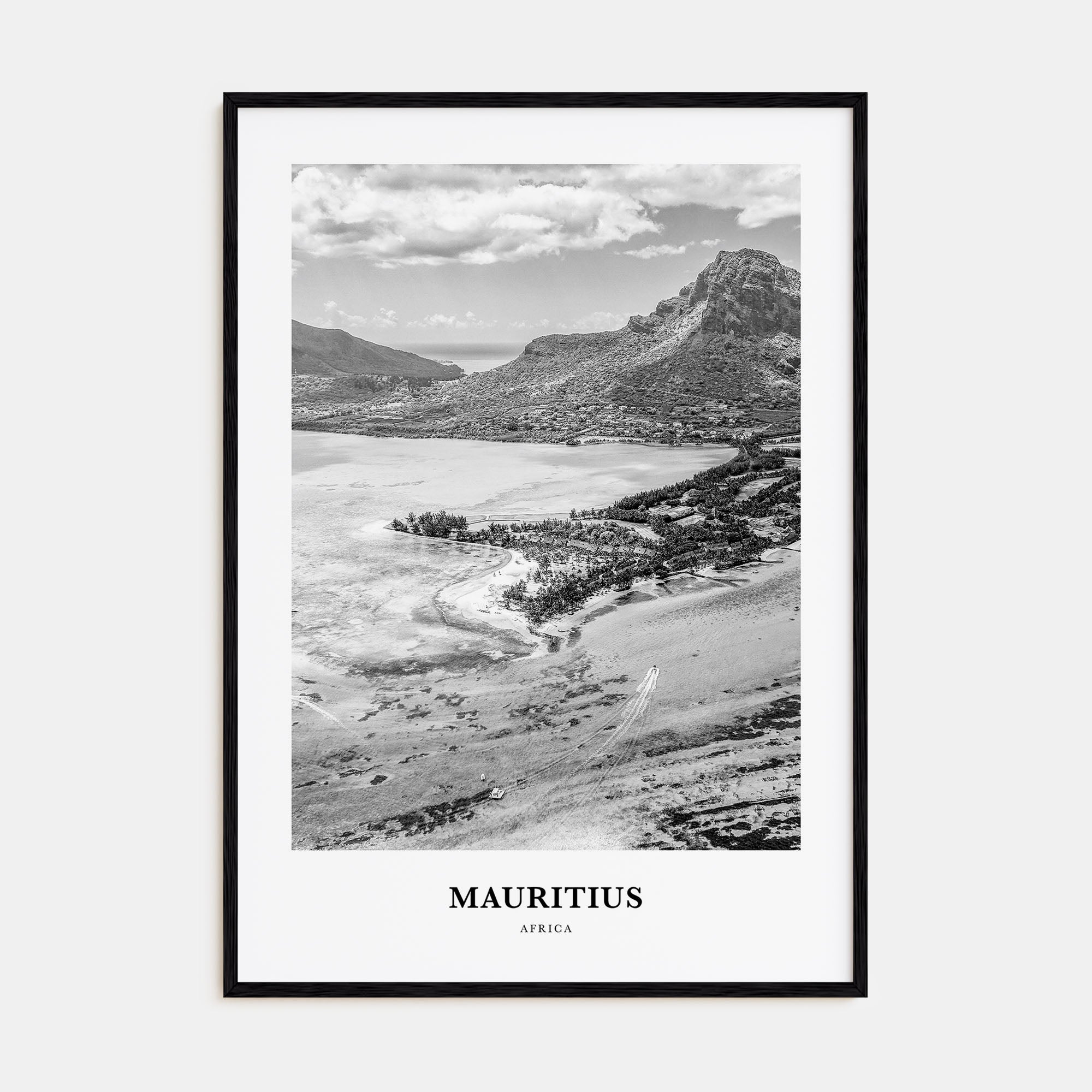 Mauritius Portrait B&W Poster