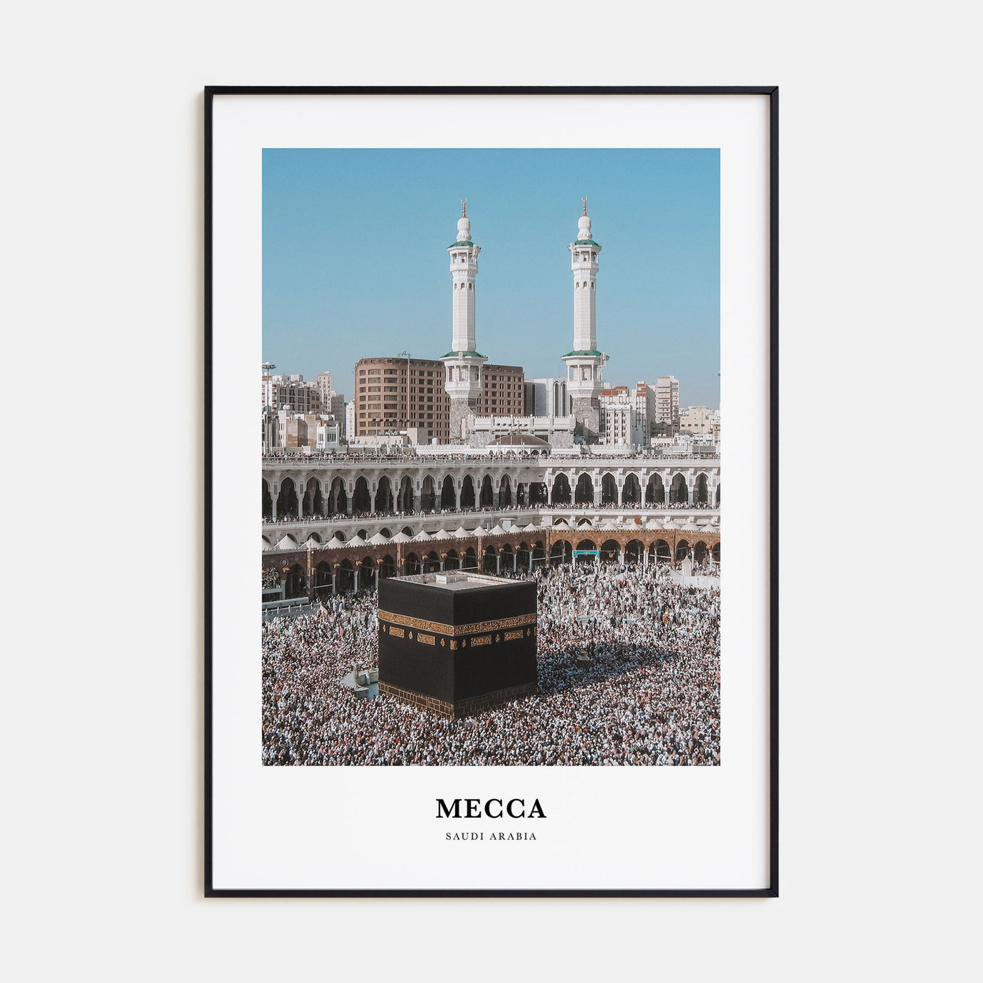 Mecca Portrait Color Poster