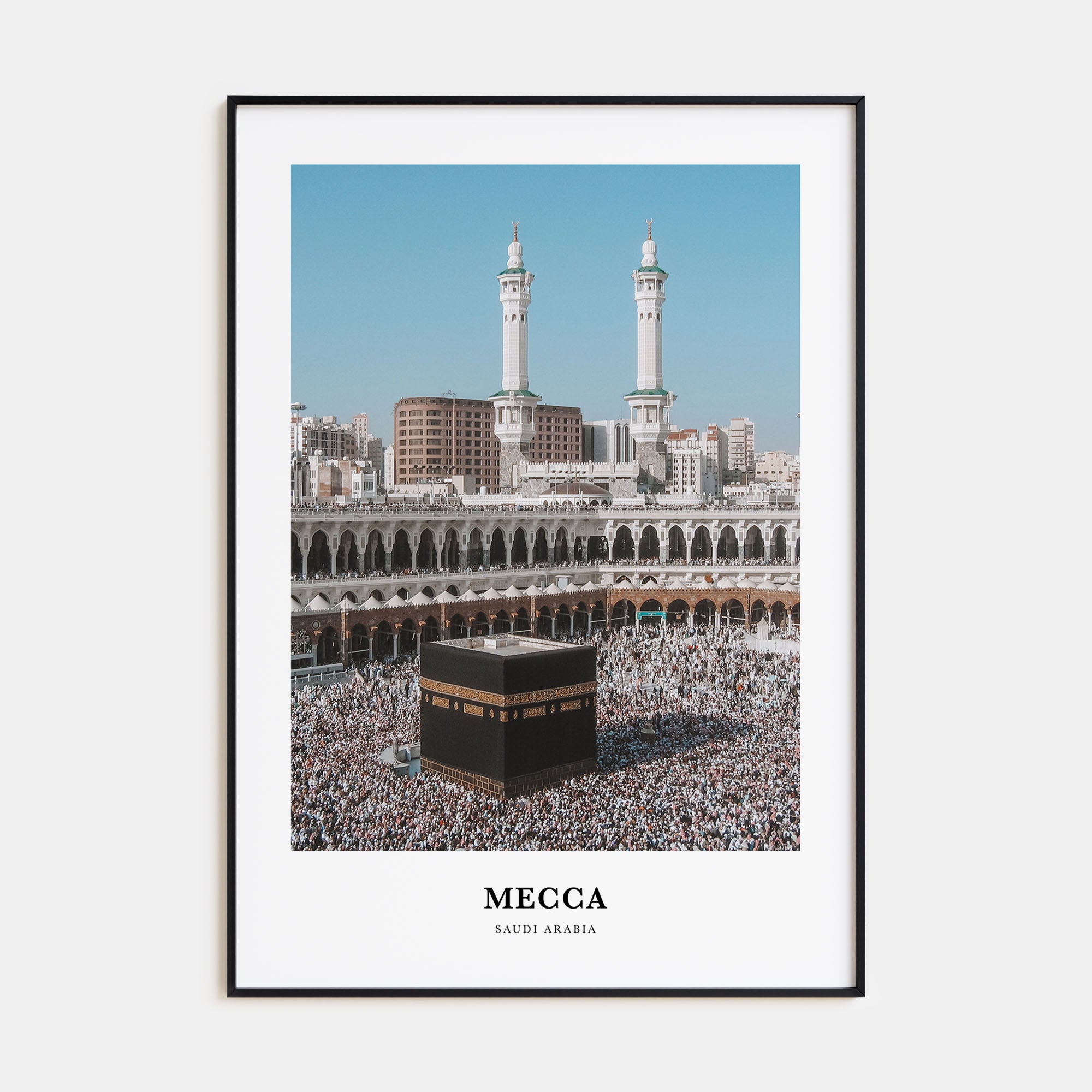 Mecca Portrait Color Poster