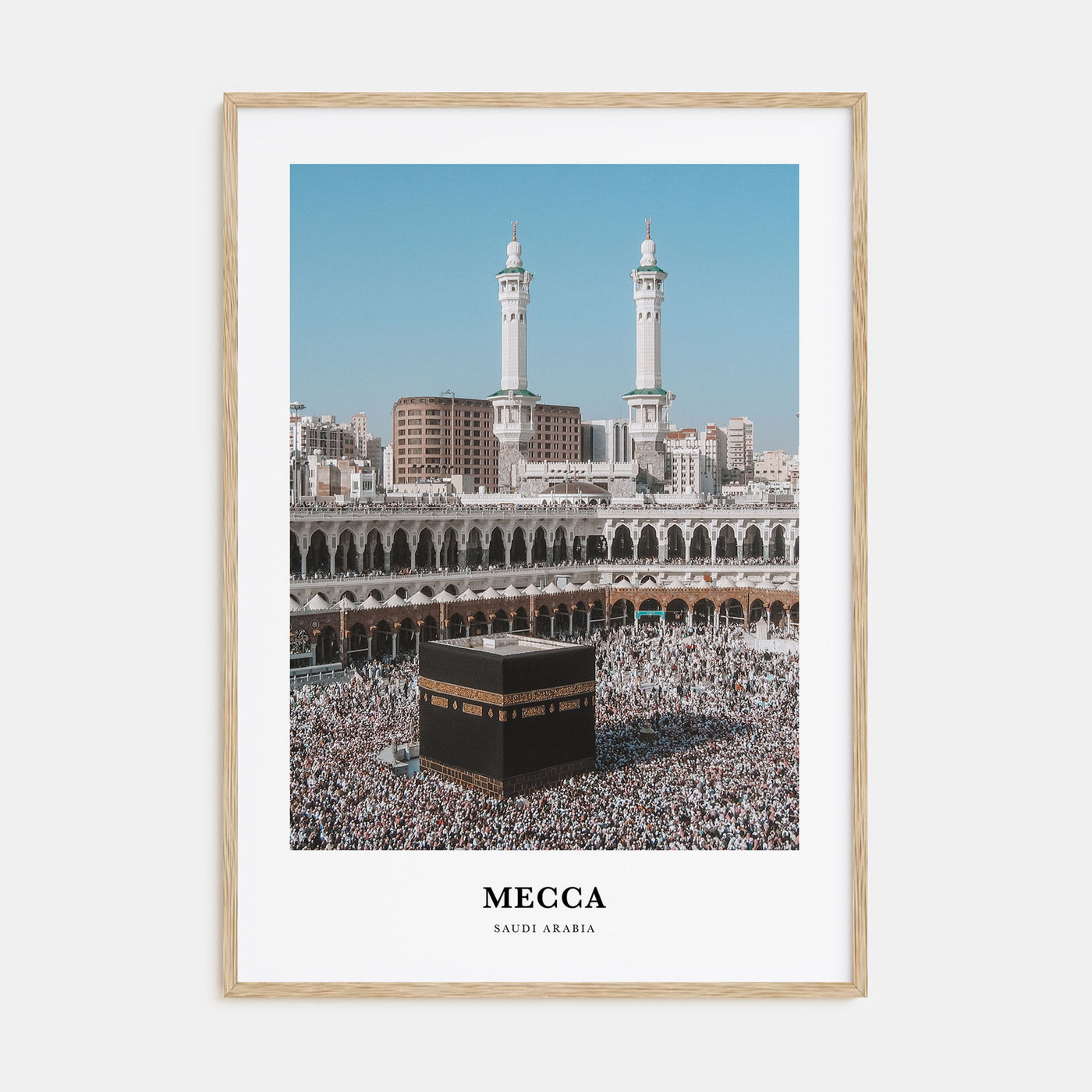 Mecca Portrait Color Poster