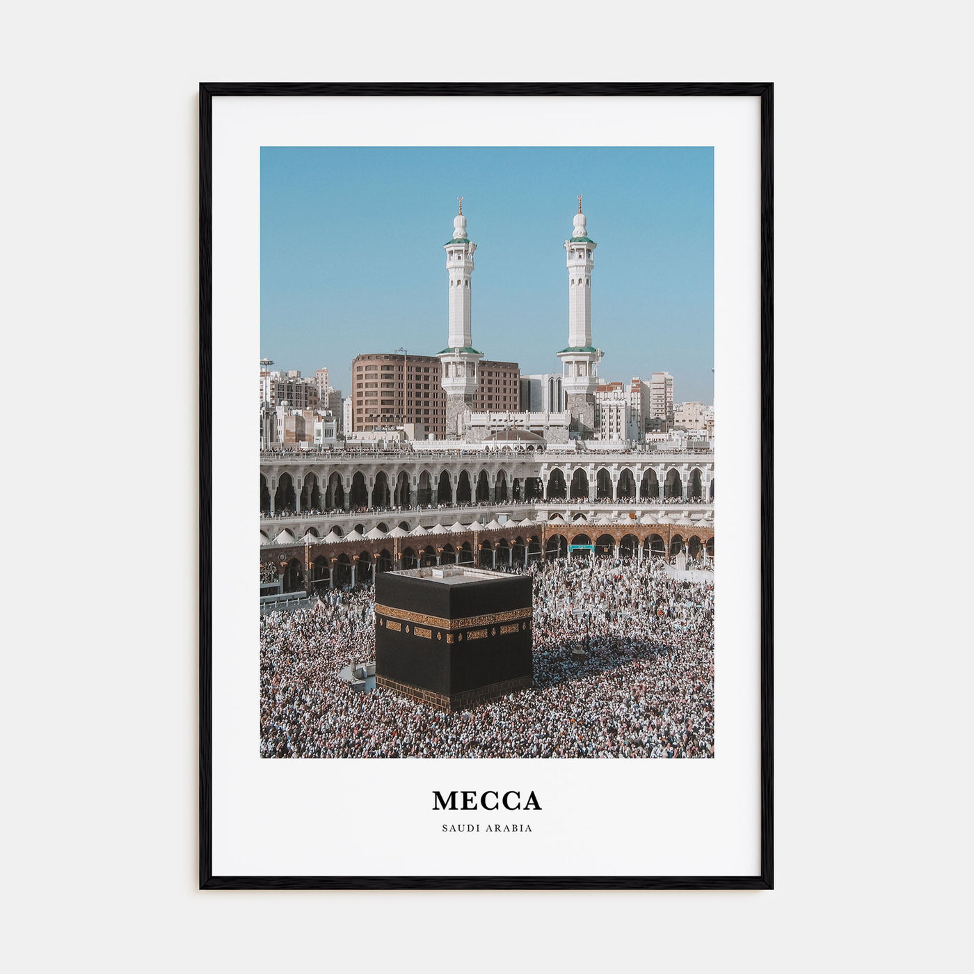 Mecca Portrait Color Poster