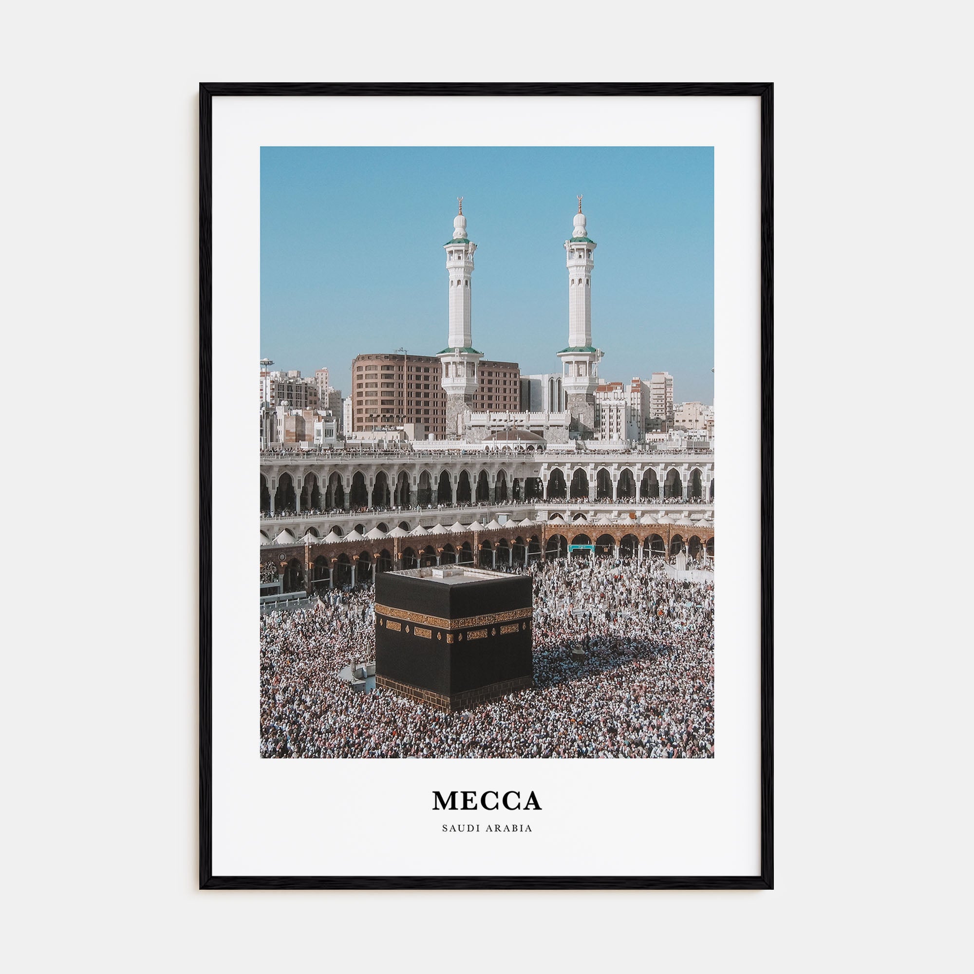 Mecca Portrait Color Poster
