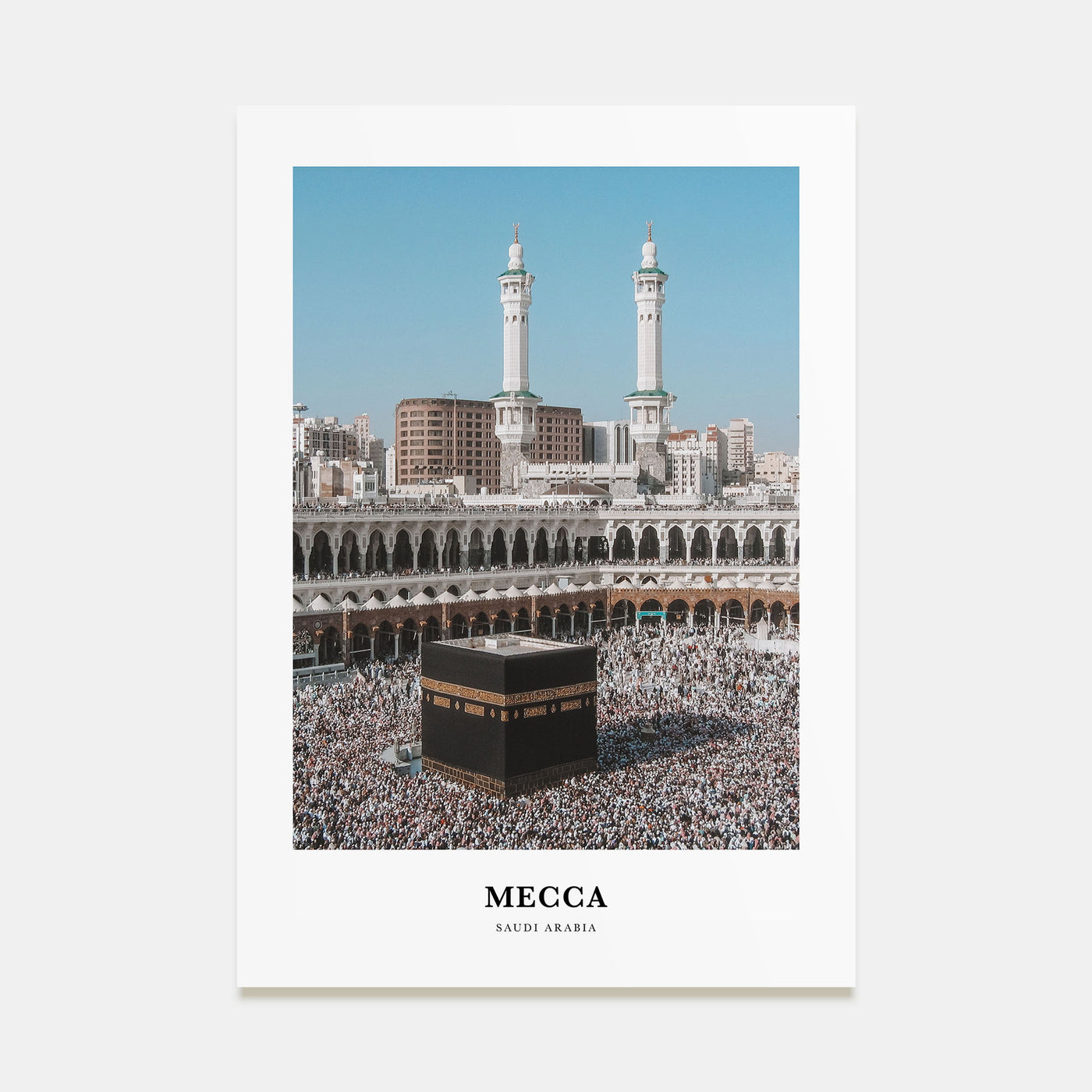 Mecca Portrait Color Poster