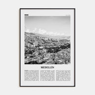Medellín Travel B&W No 1 Poster