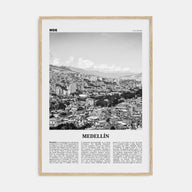 Medellín Travel B&W No 1 Poster