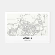 Medina Map Landscape Poster