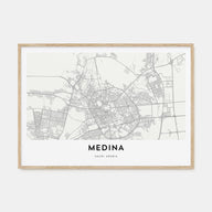Medina Map Landscape Poster