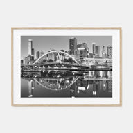 Melbourne, Australia Landscape B&W Poster