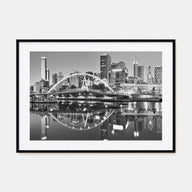 Melbourne, Australia Landscape B&W Poster