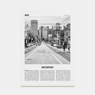 Memphis Travel B&W No 1 Poster
